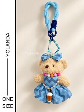 MSRP: ~$29 ✨Yolanda Jewelry Teddy Bear Purse Charm NWT | One Size ✨SAME DAY SHIP